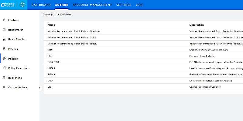Enterprise-standard provisioning and configuration