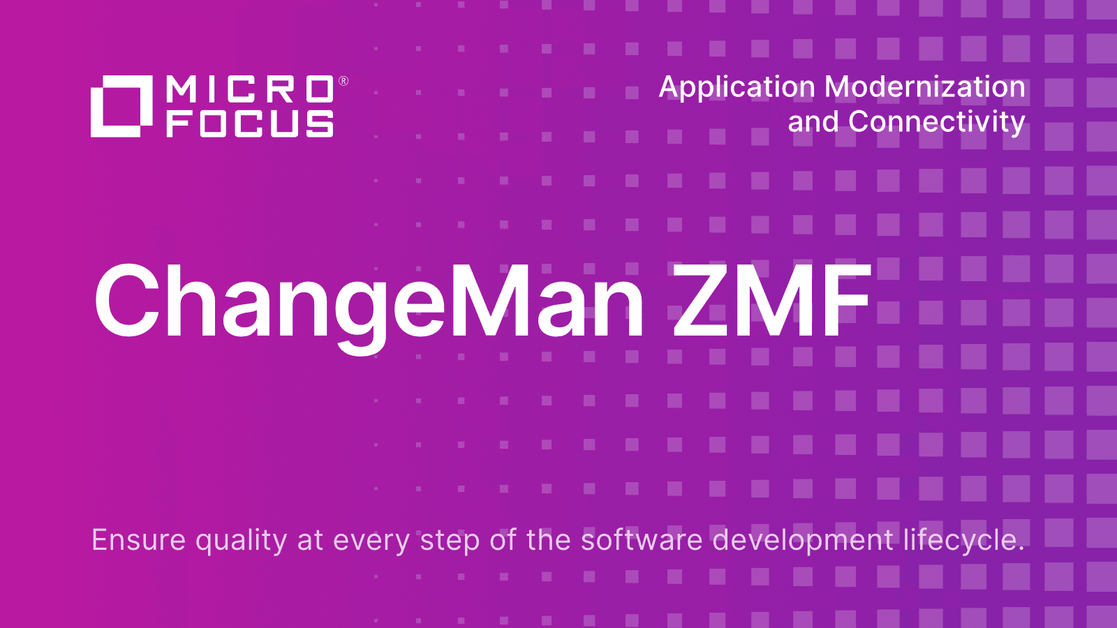ChangeMan ZMF Micro Focus