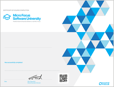 Course completion certificate