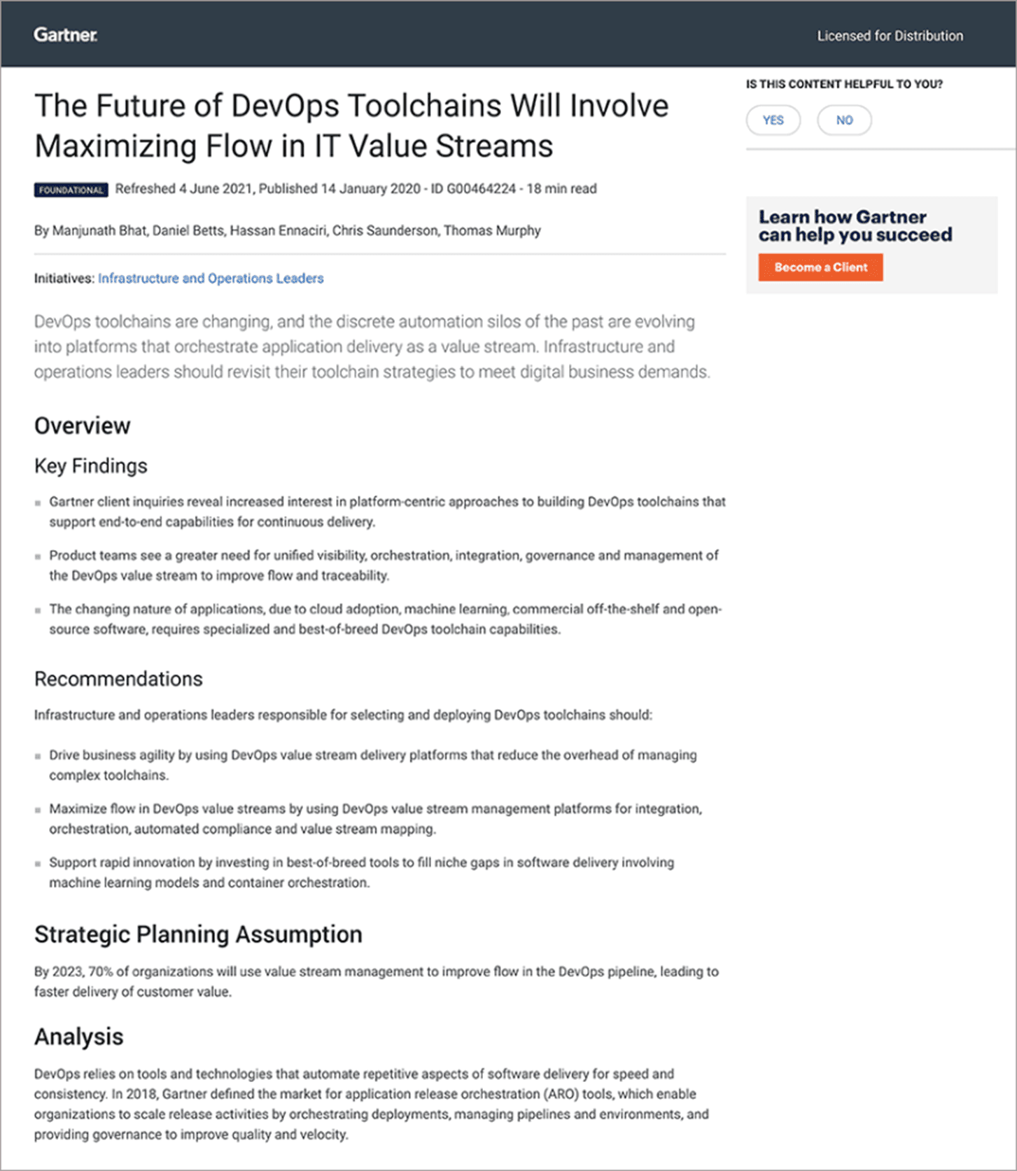 The Future of DevOps Toolchains Will Involve Maximizing Flow in IT Value Streams